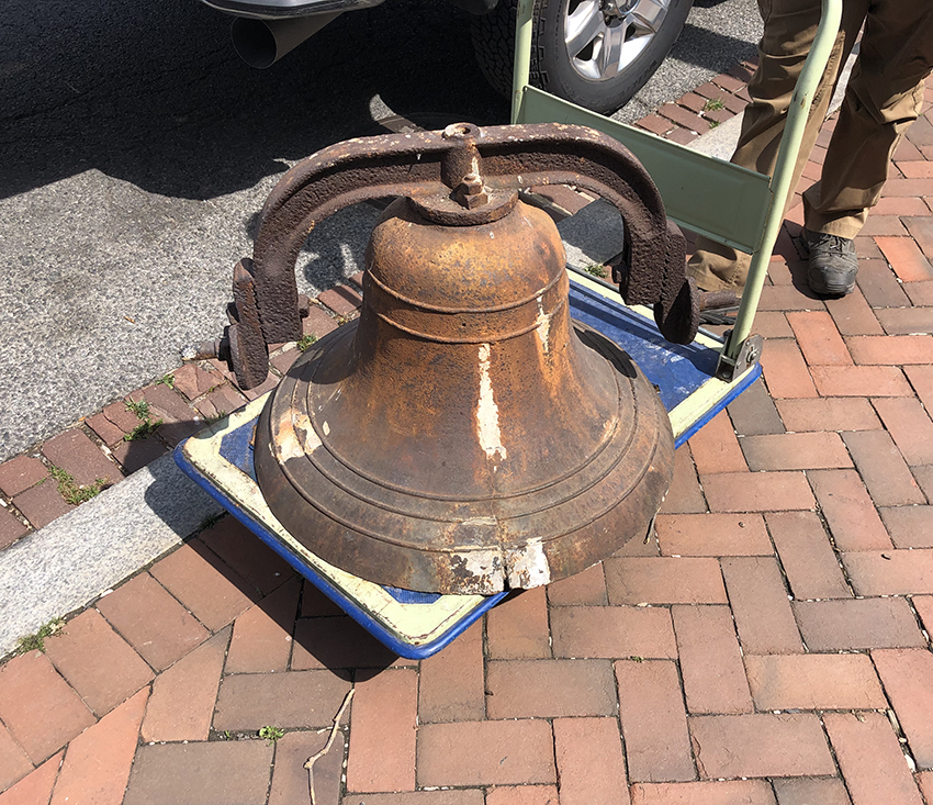 Bell at Georgetown Lutheran Church Before Bell Restoration