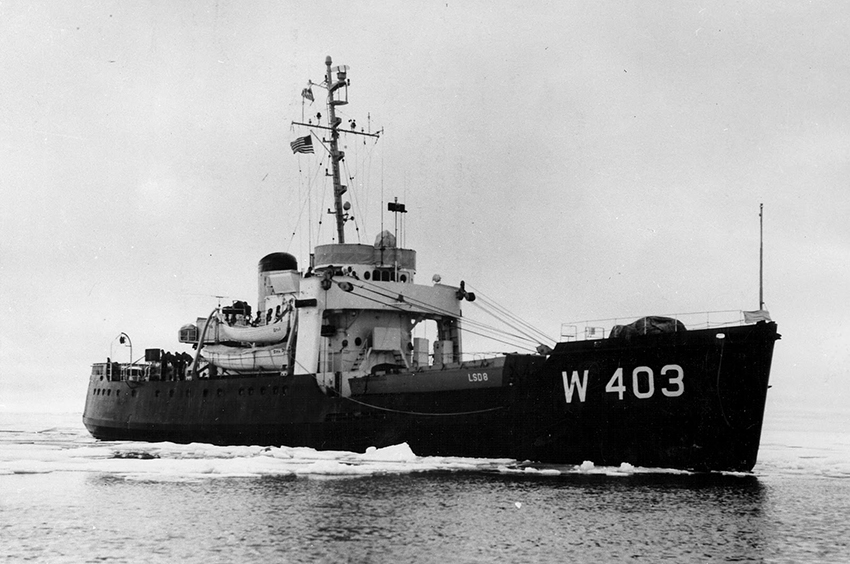 U.S. Coast Guard Cutter SPAR in 1957