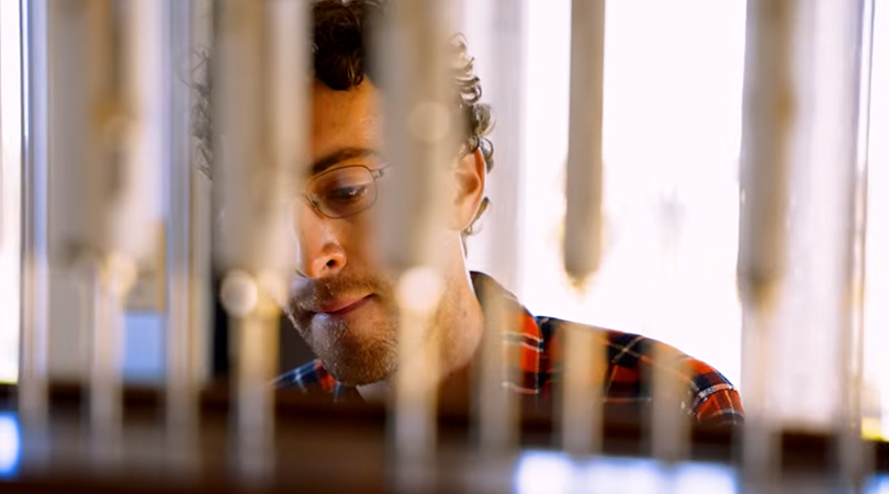 Noah Kravitz plays the carillon