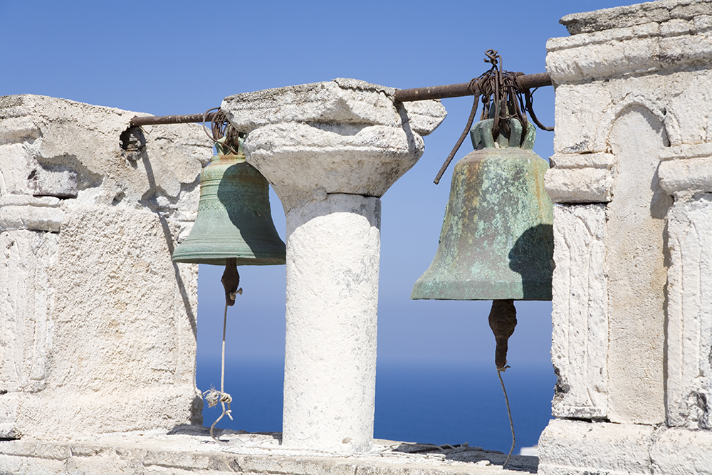 Bells in Greece with Verdigris