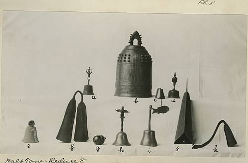 Assorted bells in the Smithsonian collection