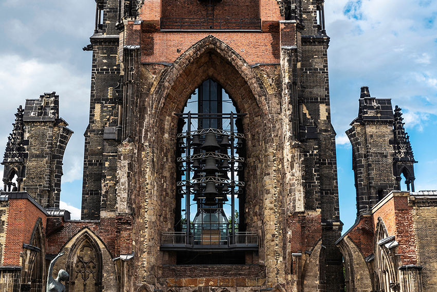 Carillon bells of St. Nicholas Church in Hamburg, Germany