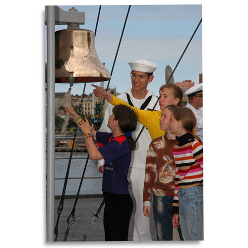 Children Ring a Bell in Valdivostok, Russia