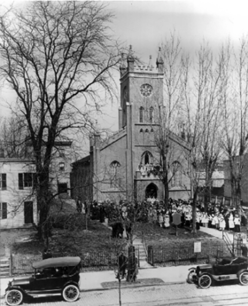 Christ Church and Congregation Circa 1918