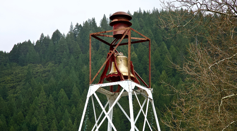 Fire bell in Downieville, California