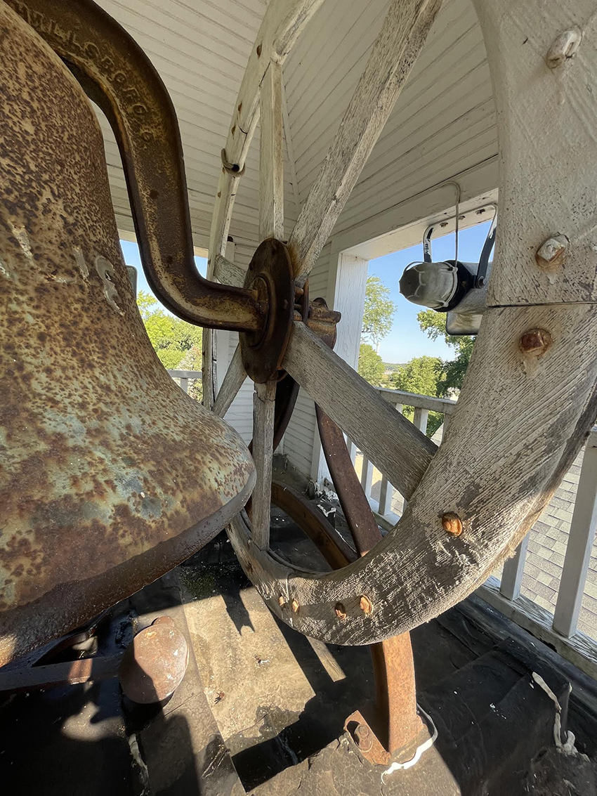Detail of the Bell at Grantville United Methodist Church