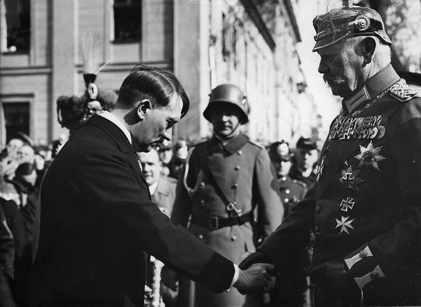 Hitler meets von Hindenburg in Potsdam