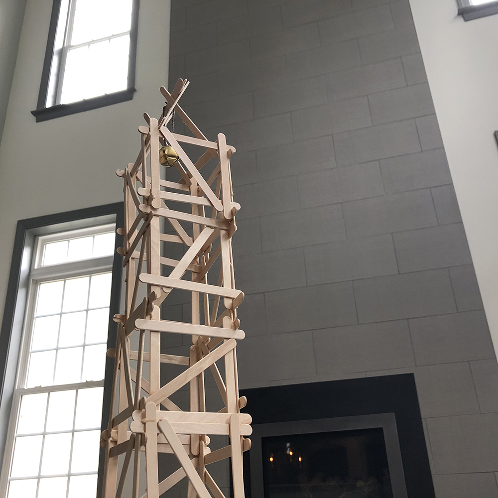 popsicle stick tower