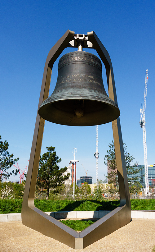 2012 London Olympic Bell in Queen Elizabeth Olympic Park