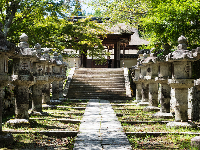 Grounds of the Mii-dera temple complex in Otsu, Japan