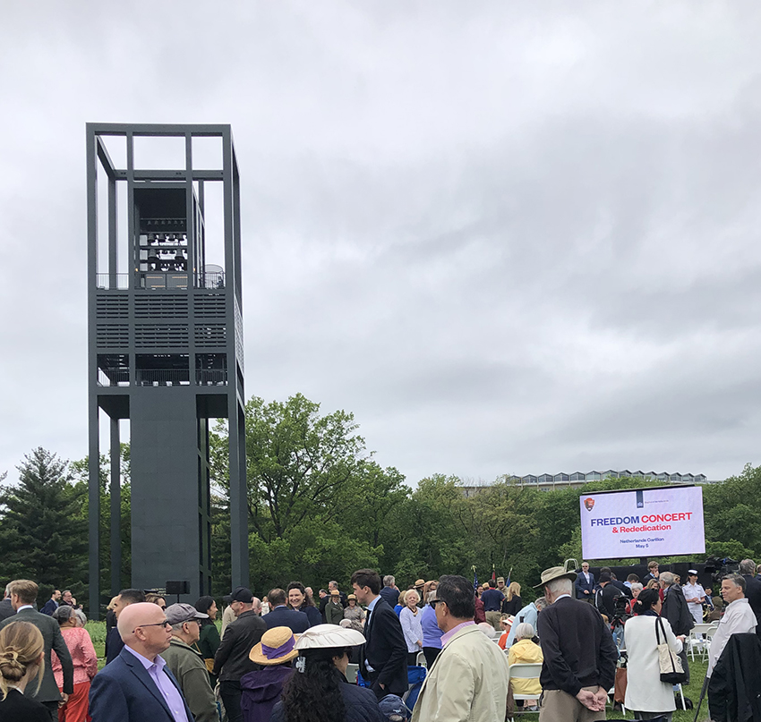 Guests Enjoy the Rededication of the Netherlands Carillon