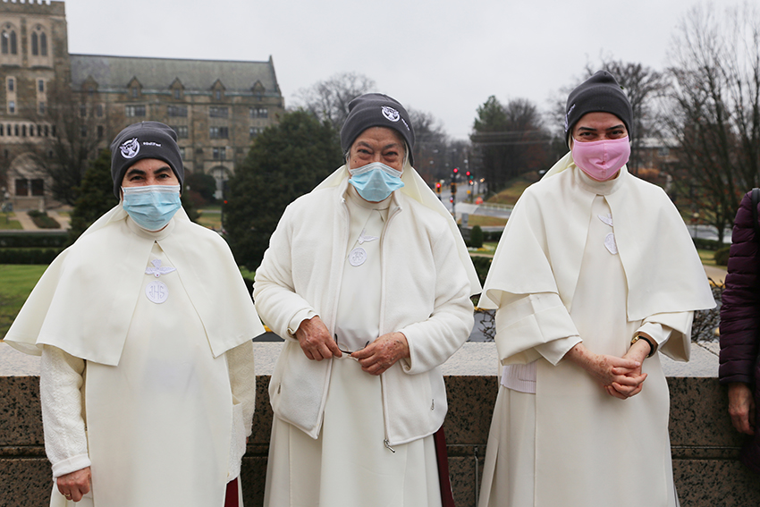 Nuns Wearing the BellFest Beanie at the 2022 National Bell Festival