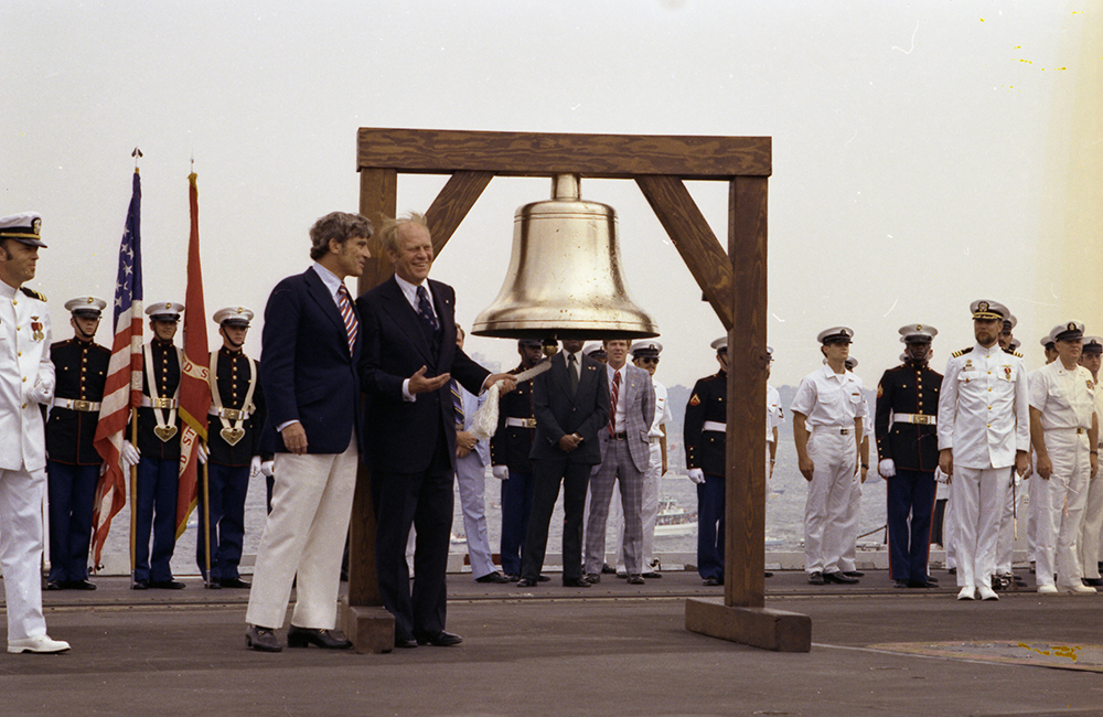 President Gerald Ford Rings a Bell