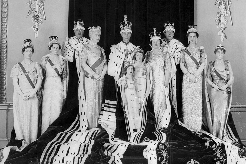 British Royal Family on the occasion of the coronation of King George VI