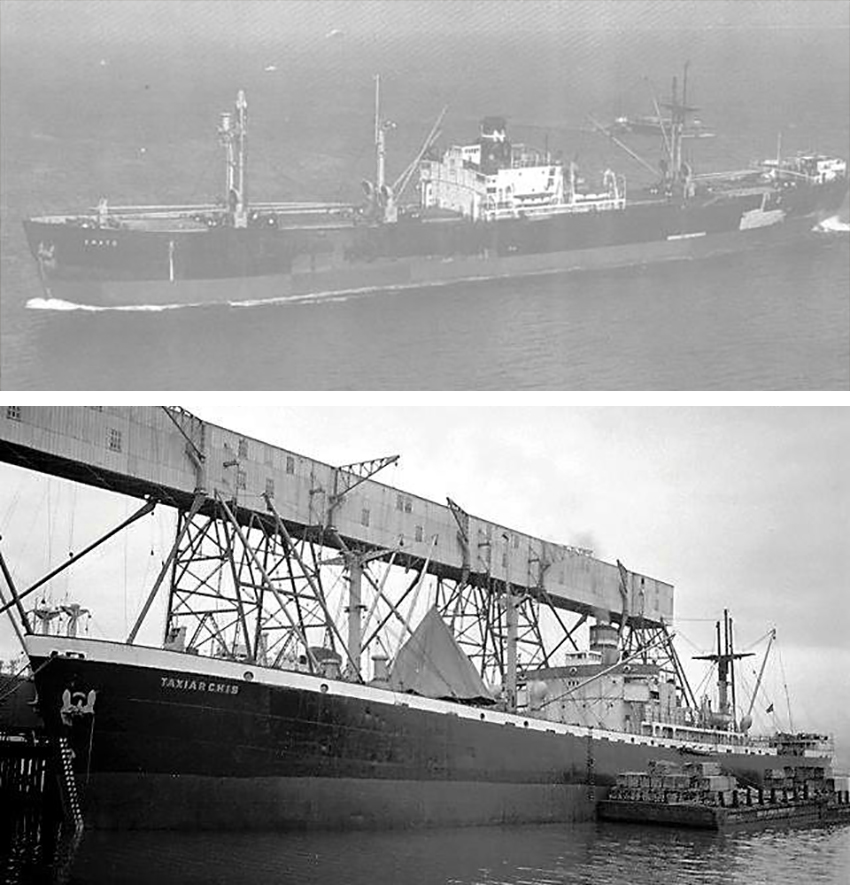 SS John Philip Sousa flying under the Honduran flag as Erato and Taxiarchis