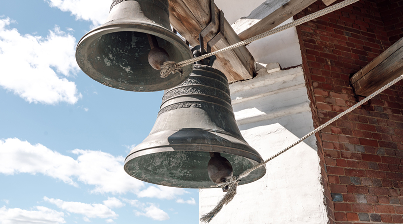 Church Bell Ringing With Audio. | Stock Video | Pond5