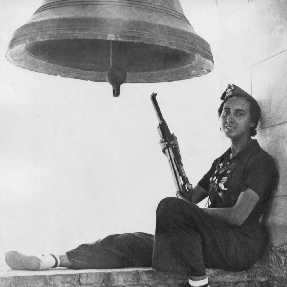 Woman and bell